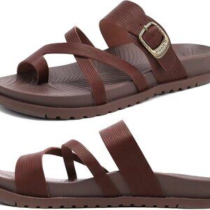 Womens Orthopedic Sandals Yoga Mat Slides Flip Flops  Size 5-11